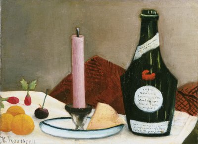 A rózsaszín gyertya alkotó: Henri Rousseau